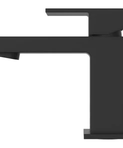 Keeney Holdings LLC Belanger QUA21 Single Handle Bathroom Faucet With Drain, Matte Black -Moen-shop 4e2114190ee1259b 7573 w800 h800 b1 p0