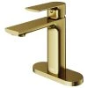 VIGO Davidson Single Hole Bathroom Faucet With Deck Plate
