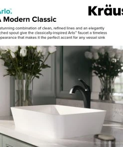 Kraus USA, Inc. Arlo Single Handle Lever 1-Hole Vessel Bathroom Faucet Oil Rubbed Bronze W Drain -Moen-shop 5161b5bc00e5e97c 3210 w800 h800 b0 p0