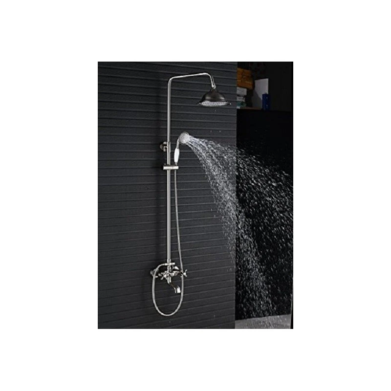 Fontana Showers Forli Brushed Nickel Rainfall Shower Set With Hand Sprayer 4 Fontana Showers Forli Brushed Nickel Rainfall Shower Set With Hand Sprayer - Image 4