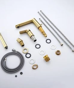 Modland Deck Mounted Luxury Roman Tub Faucet Set With Handshower And Tub Spout, Brushed -Moen-shop 53d1fdfb02da6484 2675 w800 h800 b0 p0