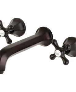 Kingston Brass KS4025AX 2-Handle Wall Mount Tub Faucet, Oil Rubbed Bronze