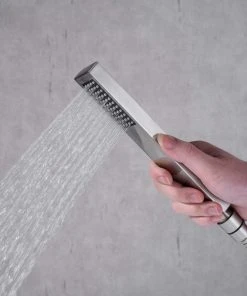 JimsMaison Single Handle Floor Mounted Freestanding Tub Filler With Hand Shower, Brushed Ni -Moen-shop 55a10413030742fe 7658 w800 h800 b0 p0