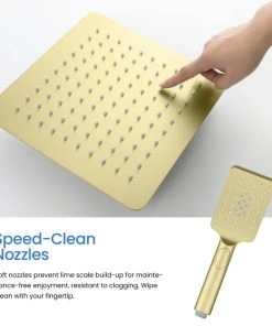 Kibi USA Cube Pressure 3-Function Shower System, Rough-In Valve, Brushed Gold 26 Kibi USA Cube Pressure 3-Function Shower System, Rough-In Valve, Brushed Gold -Moen-shop 55e173350337617d 5030 w800 h800 b0 p0