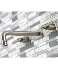 Kingston Brass KS6028ML Wall Mount Tub Faucet, Brushed Nickel -Moen-shop 568157d5013fb716 1377 w800 h800 b0 p0