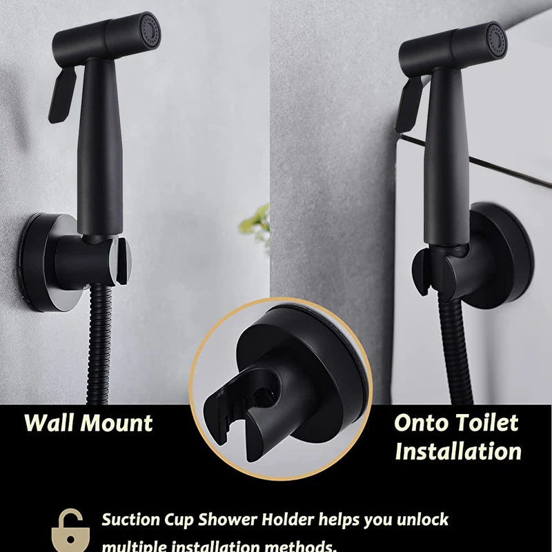 Maxwell Bathroom & Kitchen Inc Handheld Bidet Sprayer For Toilet Kit Black (T Valve Not Included) 5 Maxwell Bathroom & Kitchen Inc Handheld Bidet Sprayer For Toilet Kit Black (T Valve Not Included) - Image 5