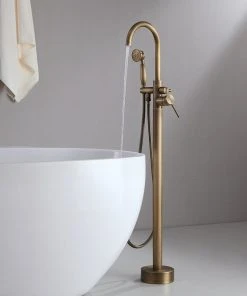 HOMARY Classic Single Handle Swirling Spout Freestanding Tub Faucet, Handshower -Moen-shop 5a41d2c7021c8701 5876 w800 h800 b0 p0