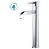 Kraus USA, Inc. Ramus Single Handle 1-Hole Vessel Bathroom Faucet, Chrome