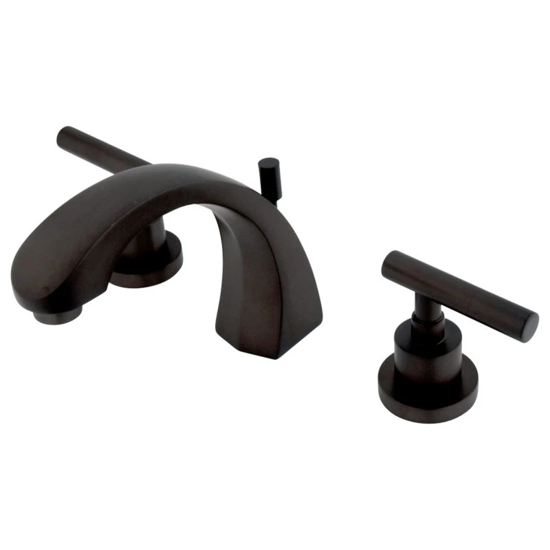Kingston Brass Widespread Bathroom Faucet With Brass Pop-Up, Oil Rubbed Bronze 1 Kingston Brass Widespread Bathroom Faucet With Brass Pop-Up, Oil Rubbed Bronze