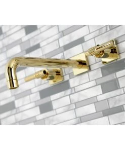 Kingston Brass KS6022ML Wall Mount Tub Faucet, Polished Brass -Moen-shop 5b01c7a2013fb722 0642 w800 h800 b0 p0