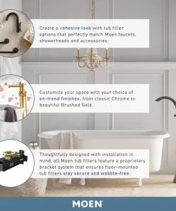 Moen 9025 Belfield Floor Mounted Tub Filler - Chrome -Moen-shop 5be1cce10ec1cb50 9296 w800 h800 b0 p0