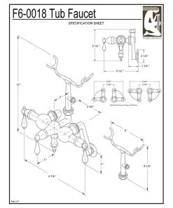 Water Creation Vintage Classic Wall Mount Tub Faucet With Handshower, Oil Rubbed Bronze Finish 5 Water Creation Vintage Classic Wall Mount Tub Faucet With Handshower, Oil Rubbed Bronze Finish -Moen-shop 5d2122500732464e 9817 w800 h800 b1 p0