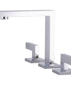 Fine Fixtures Square Bathroom Faucet, 8" Spread, Polished Chrome -Moen-shop 5d2140330dfa8b58 9394 w800 h800 b1 p0