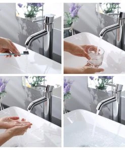 Yescom 12" Bathroom Vessel Sink Faucet 1-Hole, Chrome -Moen-shop 5d81e5c70ddde822 2365 w800 h800 b1 p0