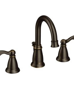Moen Traditional Mediterranean Bronze Two-Handle Bathroom Faucet WS84004BRB