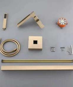 HOMARY Modern Waterfall Freestanding Bathroom Bathtub Faucet Floor Mount Tub Filler, Br -Moen-shop 5da1d86c037dc758 0713 w800 h800 b0 p0