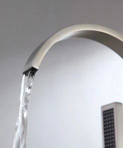 HOMARY Brushed Nickel Freestanding Tub Filler Brass Single Handle With Handheld Shower 18 HOMARY Brushed Nickel Freestanding Tub Filler Brass Single Handle With Handheld Shower -Moen-shop 5df1e768017bc021 2898 w800 h800 b0 p0