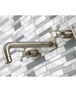 Kingston Brass KS6028BX Wall Mount Tub Faucet, Brushed Nickel -Moen-shop 5e91c7fe013fb675 1417 w800 h800 b0 p0