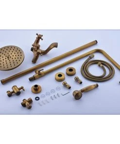 Miron Demid LLC Bronze Rainfall Shower Mixer Faucet Wall Mounted System With Handshower, B-01 11 Miron Demid LLC Bronze Rainfall Shower Mixer Faucet Wall Mounted System With Handshower, B-01 -Moen-shop 5ea1acdc01e1f0d0 7310 w800 h800 b0 p0