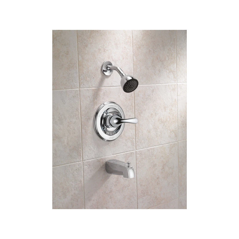 Delta Faucet Delta Classic Monitor 13 Series Tub & Shower Trim, Stainless, T13420-SS 2 Delta Faucet Delta Classic Monitor 13 Series Tub & Shower Trim, Stainless, T13420-SS - Image 2
