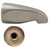 Westbrass Standard 5.5" Tub Spout In Polished Nickel, Satin Nickel