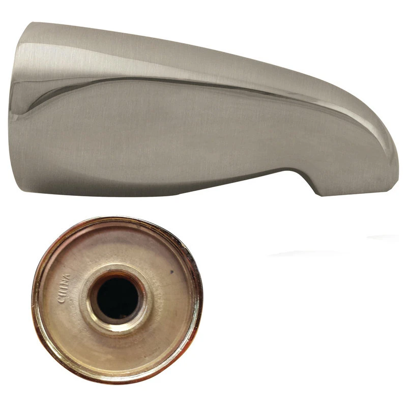 Westbrass Standard 5.5" Tub Spout In Polished Nickel, Satin Nickel 1 Westbrass Standard 5.5" Tub Spout In Polished Nickel, Satin Nickel