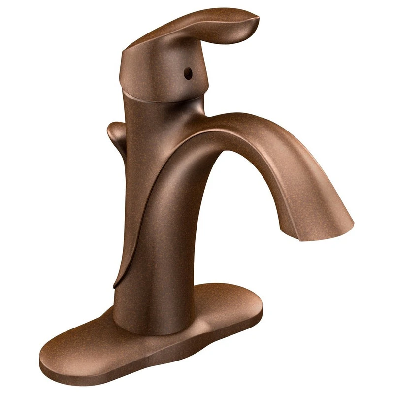 Moen Eva 1-Handle High Arc Bathroom Faucet, Oil Rubbed Bronze 2 Moen Eva 1-Handle High Arc Bathroom Faucet, Oil Rubbed Bronze - Image 2