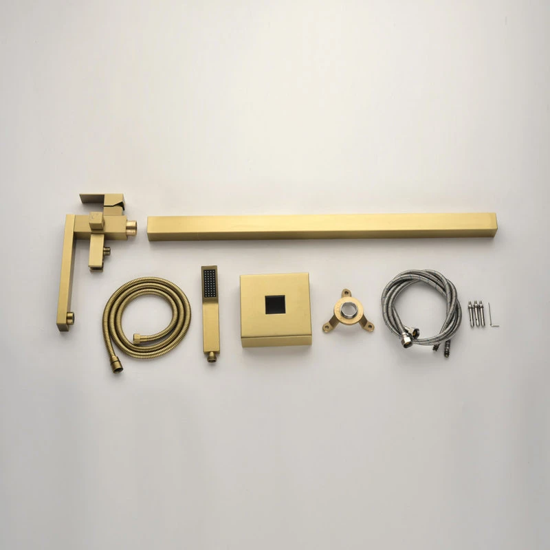 Jims Maison Freestanding Tub Shower Claw Foot Faucet With Handheld Spout, Gold 4 Jims Maison Freestanding Tub Shower Claw Foot Faucet With Handheld Spout, Gold - Image 4