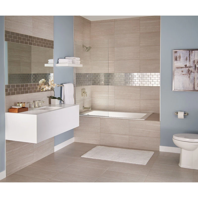 American Standard Brands 2-Handle Widespread Lavatory Faucet, Satin Nickel 2 American Standard Brands 2-Handle Widespread Lavatory Faucet, Satin Nickel - Image 2