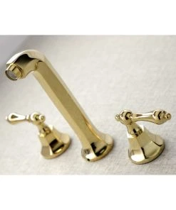 Kingston Brass KS4022AL 2-Handle Wall Mount Tub Faucet, Polished Brass -Moen-shop 63a100fb013fb7f2 0467 w800 h800 b0 p0