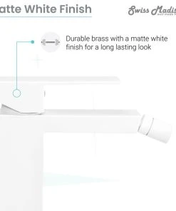 Swiss Madison Concorde Bidet Faucet, Matte White 13 Swiss Madison Concorde Bidet Faucet, Matte White -Moen-shop 64111b46025eb41f 4786 w800 h800 b1 p0