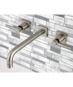 Kingston Brass KS6028DL Wall Mount Tub Faucet, Brushed Nickel -Moen-shop 6441a925013fb647 1351 w800 h800 b0 p0
