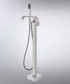 HOMARY Floor Mounted Single Handle Freestanding Bathtub Faucet With Handheld Shower, Br 18 HOMARY Floor Mounted Single Handle Freestanding Bathtub Faucet With Handheld Shower, Br -Moen-shop 65619801037c46fc 5101 w800 h800 b0 p0