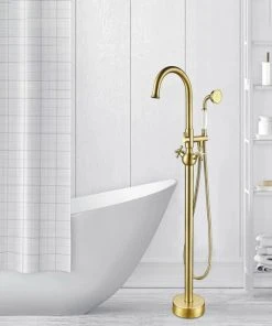 Vanity Art LLC Vanity Art 47" Freestanding Bathtub Faucet, Brushed Brass -Moen-shop 65815e65027915db 0601 w800 h800 b0 p0