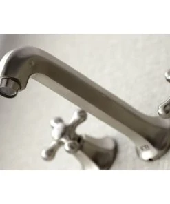 Kingston Brass KS4028AX 2-Handle Wall Mount Tub Faucet, Brushed Nickel -Moen-shop 662133ee013fb798 0467 w800 h800 b0 p0