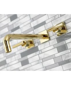 Kingston Brass KS6022CML Wall Mount Tub Faucet, Polished Brass -Moen-shop 67d147d5013fb8be 0530 w800 h800 b0 p0