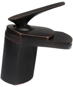 Novatto Wave Single Lever Waterfall Bathroom Faucet, Oil Rubbed Bronze 6 Novatto Wave Single Lever Waterfall Bathroom Faucet, Oil Rubbed Bronze -Moen-shop 68112354094297a0 6499 w800 h800 b1 p0