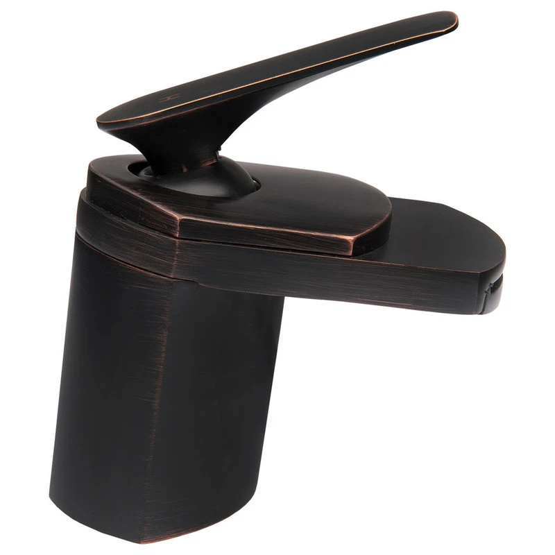 Novatto Wave Single Lever Waterfall Bathroom Faucet, Oil Rubbed Bronze 3 Novatto Wave Single Lever Waterfall Bathroom Faucet, Oil Rubbed Bronze - Image 3