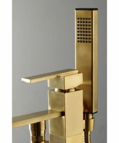 Kingston Brass Freestanding Tub Faucet With Hand Shower, Brushed Brass -Moen-shop 68b172420ddee41f 5169 w800 h800 b0 p0