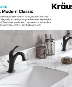 Kraus USA, Inc. Arlo Single Handle 1-Hole Bathroom Basin Faucet, Lift Rod Drain, Oil Rub Bronze -Moen-shop 6971e89200e5e7b5 3143 w800 h800 b0 p0