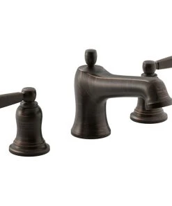 Kohler K-T10592-4 Bancroft Double Handle Deck Mounted Roman Tub - Oil Rubbed