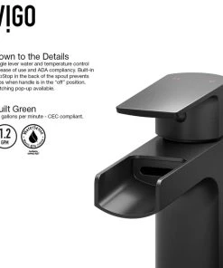VIGO Amada Single-Handle Single Hole Bathroom Vessel Sink Faucet -Moen-shop 6a5176260f4799cc 2275 w800 h800 b1 p0