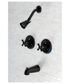 Kingston Brass KB66.AX Vintage Tub And Shower Trim Package, Black -Moen-shop 6bf1826a0f2c9711 3331 w800 h800 b1 p0