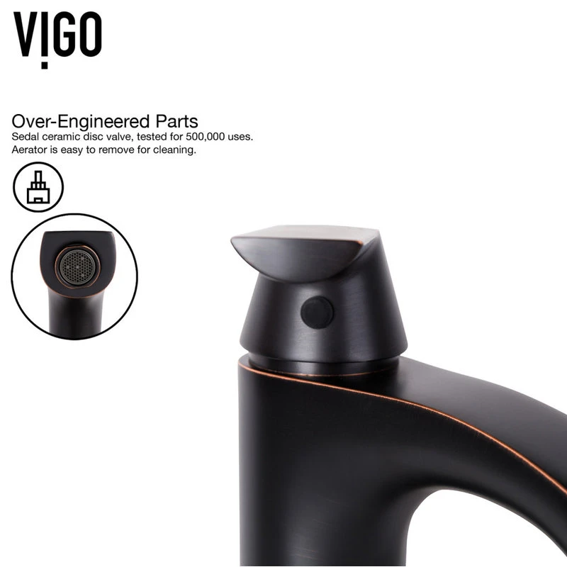 VIGO Linus Single-Handle Single Hole Bathroom Vessel Sink Faucet 9 VIGO Linus Single-Handle Single Hole Bathroom Vessel Sink Faucet - Image 9