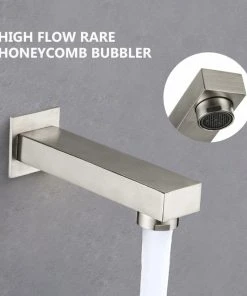 Maxwell Bathroom & Kitchen Inc 10" Wall Mounted Rainfall Shower System With Tub Spout, Brushed Nickel -Moen-shop 6c71d06f02510579 6030 w800 h800 b0 p0