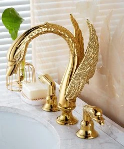 Miron Demid LLC Golden Swan Deck Mounted Bathtub Faucet, B -Moen-shop 6d01931d02c340bd 0332 w800 h800 b0 p0