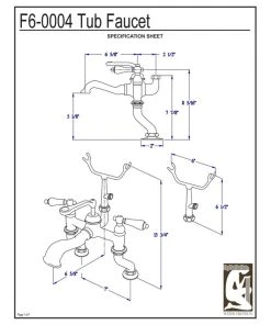 Water Creation Vintage Classic Deck Mount Tub Faucet With Handshower, Brushed Nickel Finish Wit 5 Water Creation Vintage Classic Deck Mount Tub Faucet With Handshower, Brushed Nickel Finish Wit -Moen-shop 6d3106a20732423a 9859 w800 h800 b1 p0
