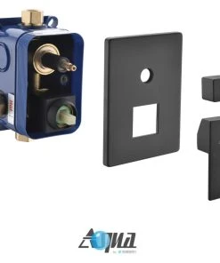 KUBEBATH Aqua Piazza Set, 8" Square Rain Shower And Tub Filler, Matte Black -Moen-shop 6dd116120fdfa322 5915 w800 h800 b1 p0