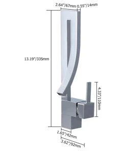 HOMARY Modern Design Single Lever Handle 1-Hole Bathroom Sink Faucet With Waterfall, Ch 15 HOMARY Modern Design Single Lever Handle 1-Hole Bathroom Sink Faucet With Waterfall, Ch -Moen-shop 6e9122c401d53b6c 5565 w800 h800 b1 p0