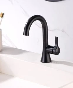 Luxier BSH11-S Single-Handle Bathroom Faucet With Drain, Oil Rubbed Bronze -Moen-shop 6fc1e1ab0165ee4a 4913 w800 h800 b0 p0